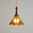 Lampada a sospensione in vetro colorato Tiffany