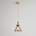 Lampada a sospensione in vetro colorato Tiffany