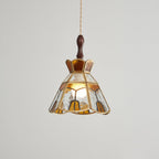 Lampada a sospensione in vetro colorato Tiffany