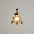 Lampada a sospensione in vetro colorato Tiffany