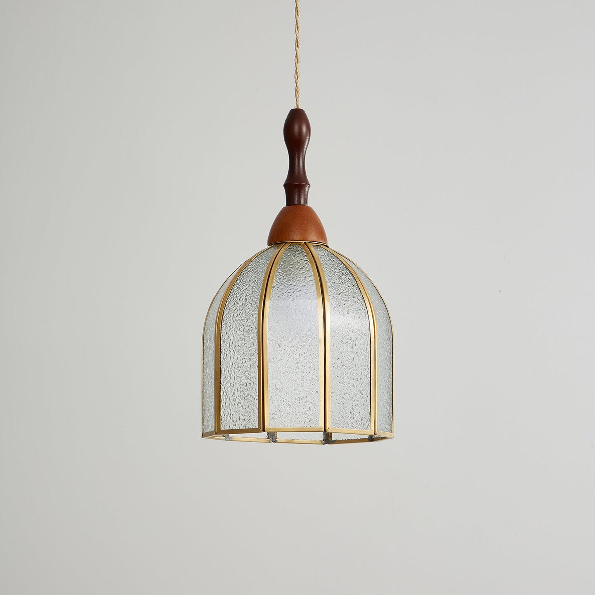 Lampada a sospensione in vetro colorato Tiffany