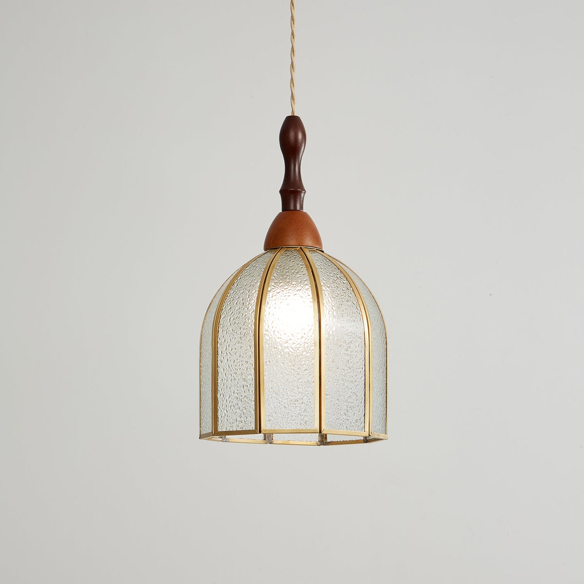 Lampada a sospensione in vetro colorato Tiffany