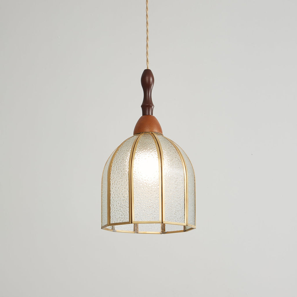 Lampada a sospensione in vetro colorato Tiffany
