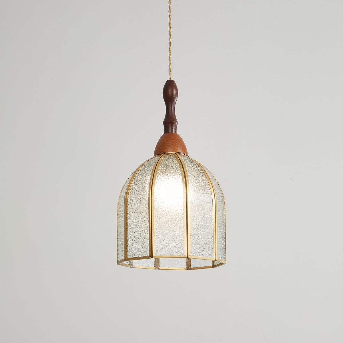 Lampada a sospensione in vetro colorato Tiffany
