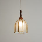 Lampada a sospensione in vetro colorato Tiffany