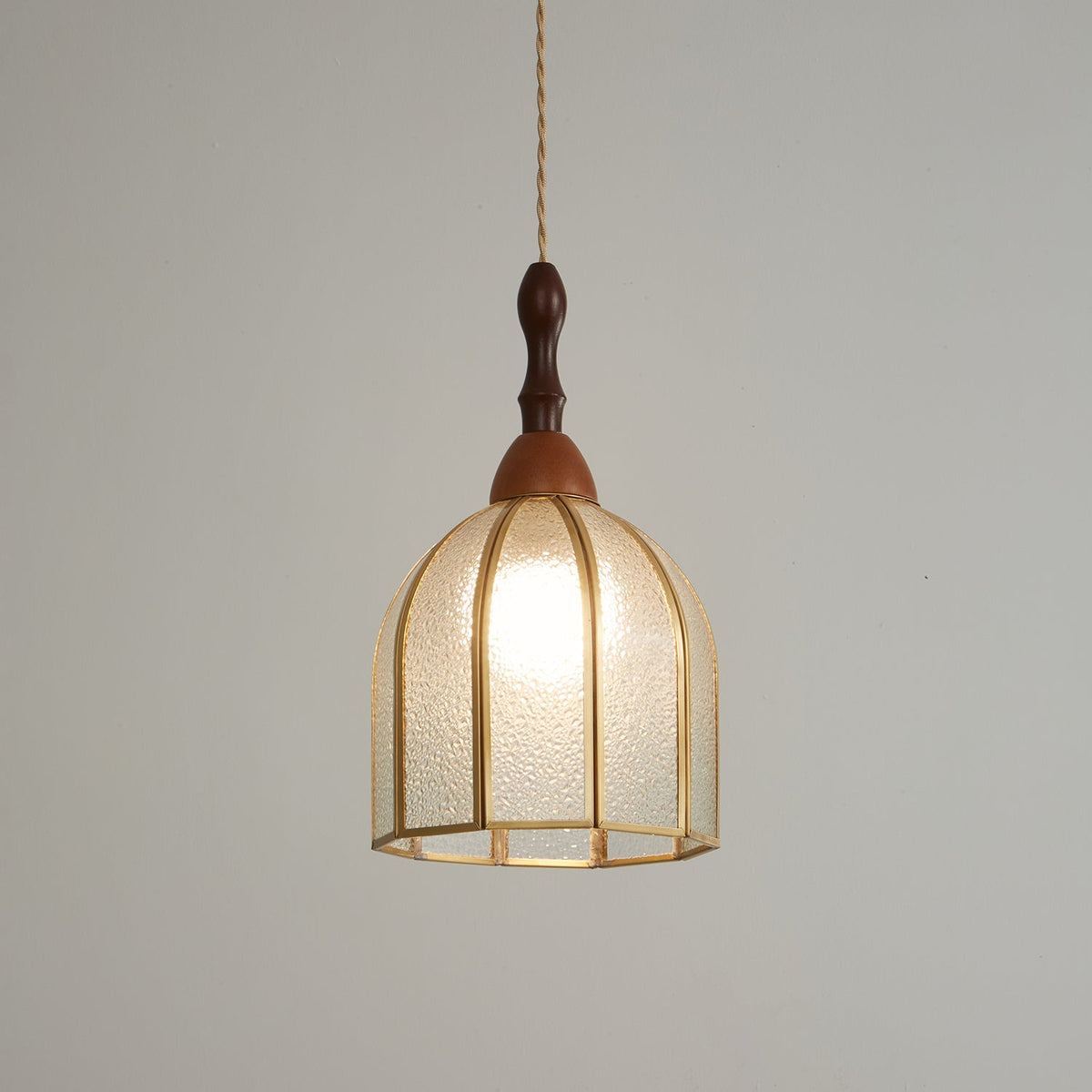 Lampada a sospensione in vetro colorato Tiffany