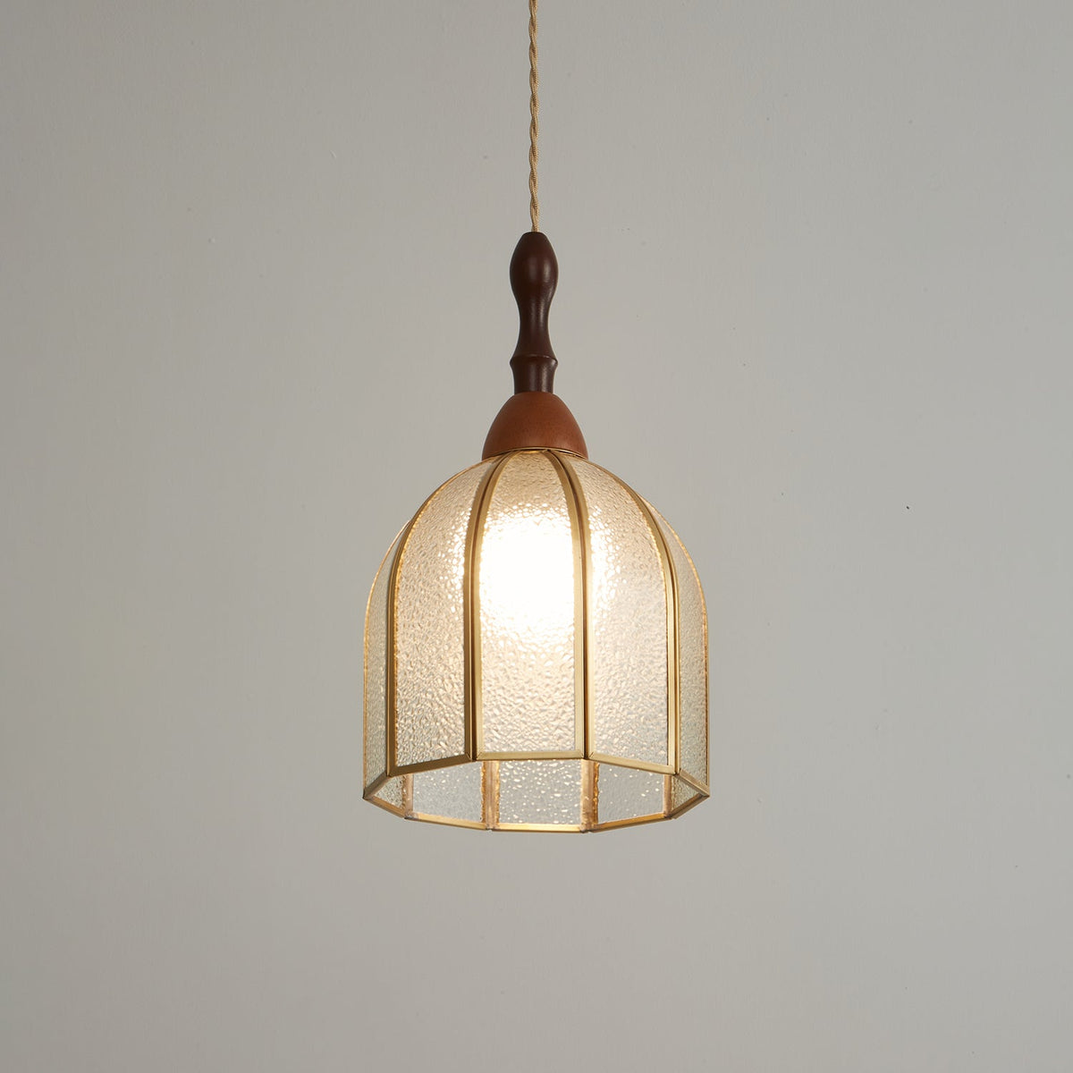 Lampada a sospensione in vetro colorato Tiffany