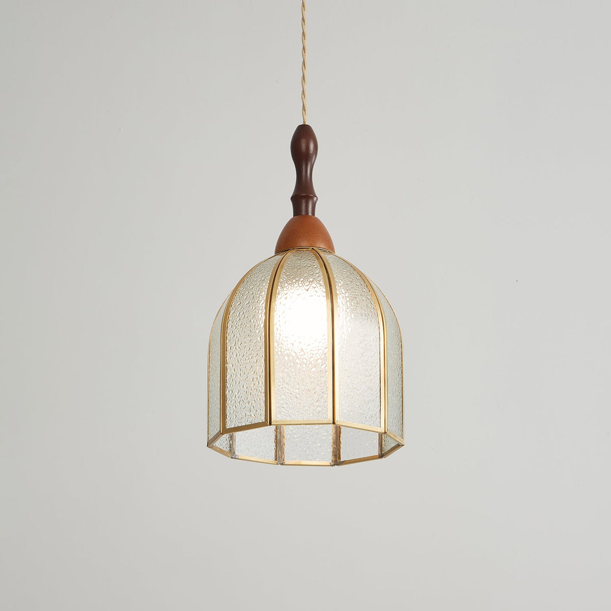 Lampada a sospensione in vetro colorato Tiffany