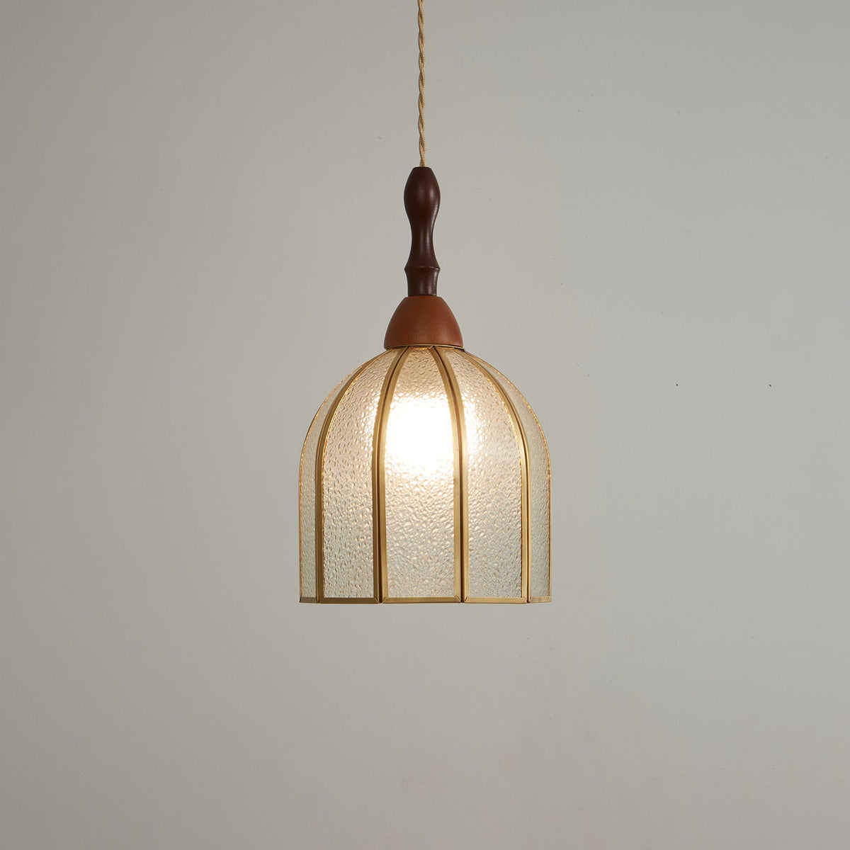Lampada a sospensione in vetro colorato Tiffany