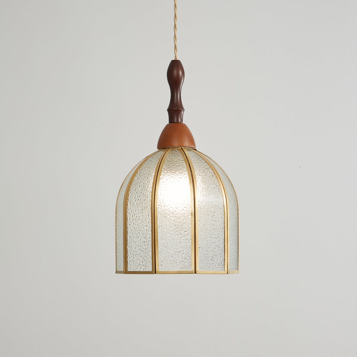 Lampada a sospensione in vetro colorato Tiffany