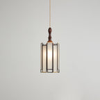 Lampada a sospensione in vetro colorato Tiffany