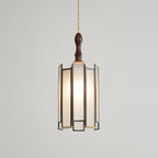 Lampada a sospensione in vetro colorato Tiffany