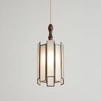 Lampada a sospensione in vetro colorato Tiffany