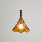 Lampada a sospensione in vetro colorato Tiffany