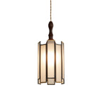 Lampada a sospensione in vetro colorato Tiffany