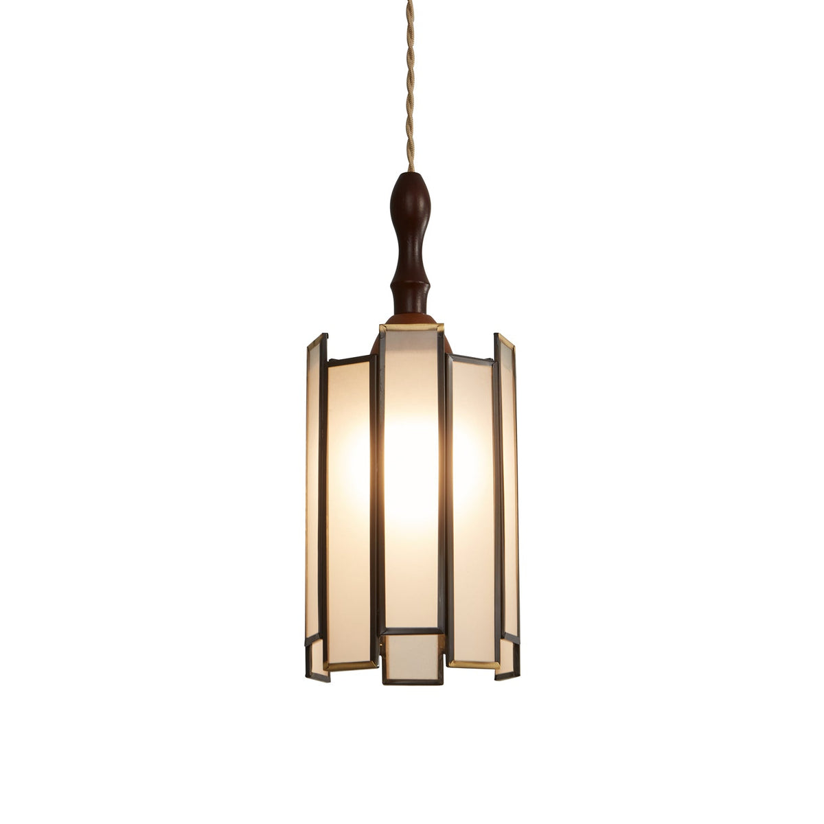 Lampada a sospensione in vetro colorato Tiffany
