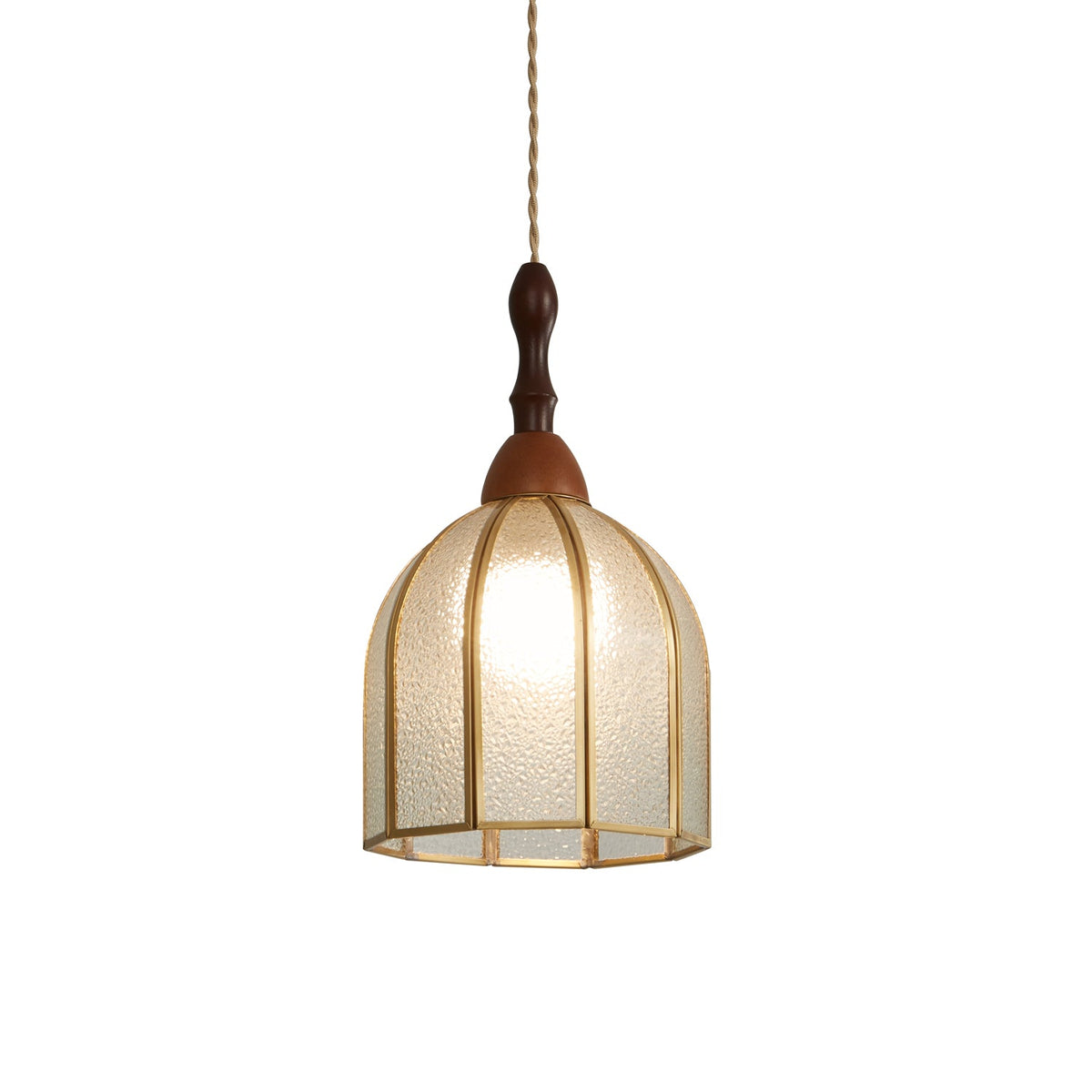 Lampada a sospensione in vetro colorato Tiffany