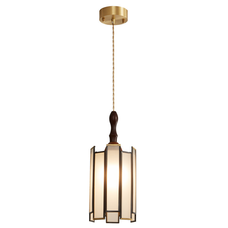 Lampada a sospensione in vetro colorato Tiffany