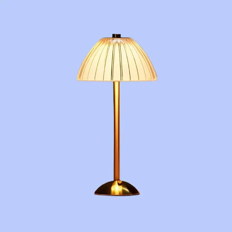 Lampada da tavolo – Ottone & Acrilico – Luce Calda – Design Moderno – Ideale per Comodino o Scrivania