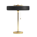 Lampada da tavolo – Metallo & Acrilico – Oro/Nero – Moderno/Retrò – Ideale per scrivania e comodino