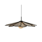 Lampada a sospensione Tivorna – Rattan – Toni naturali – Ø40 cm – Stile Wabi-Sabi