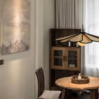 Lampada a sospensione Tivorna – Rattan – Toni naturali – Ø40 cm – Stile Wabi-Sabi