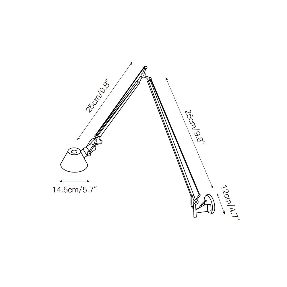 Applique da parete Brady Rocker Arm Plug-in