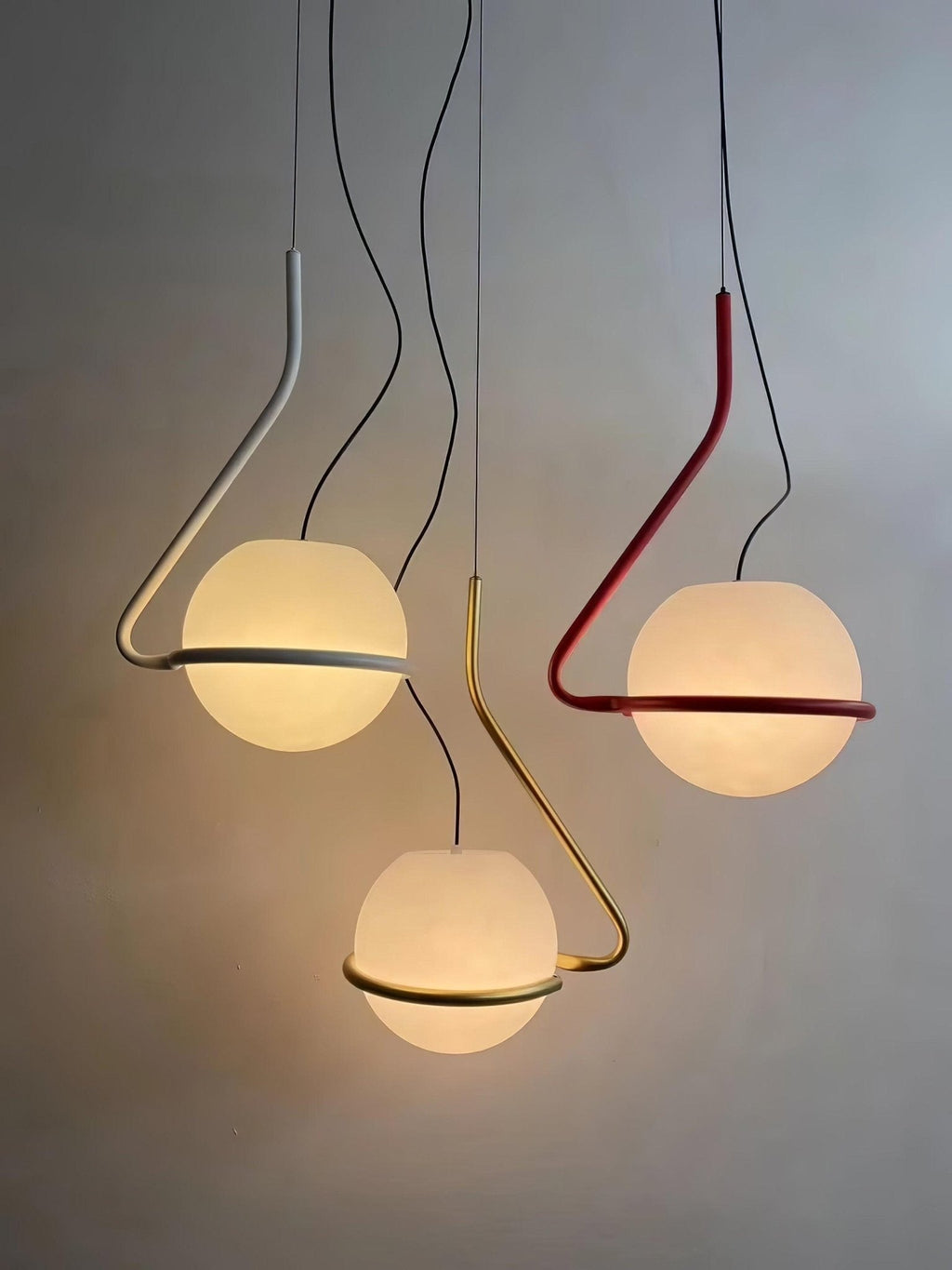Lampadario Minimalista Circolare Lux