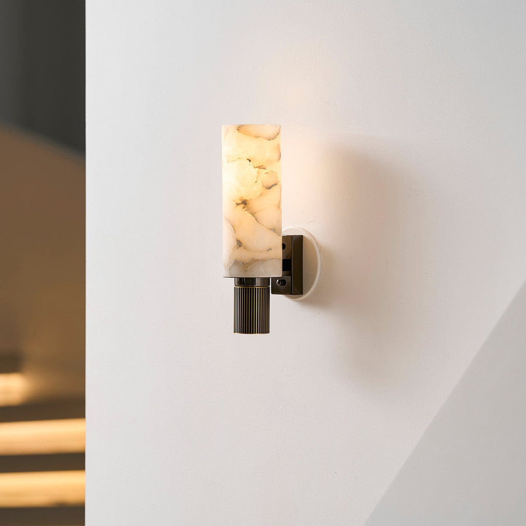 Lampada da Parete in Alabastro Santorini