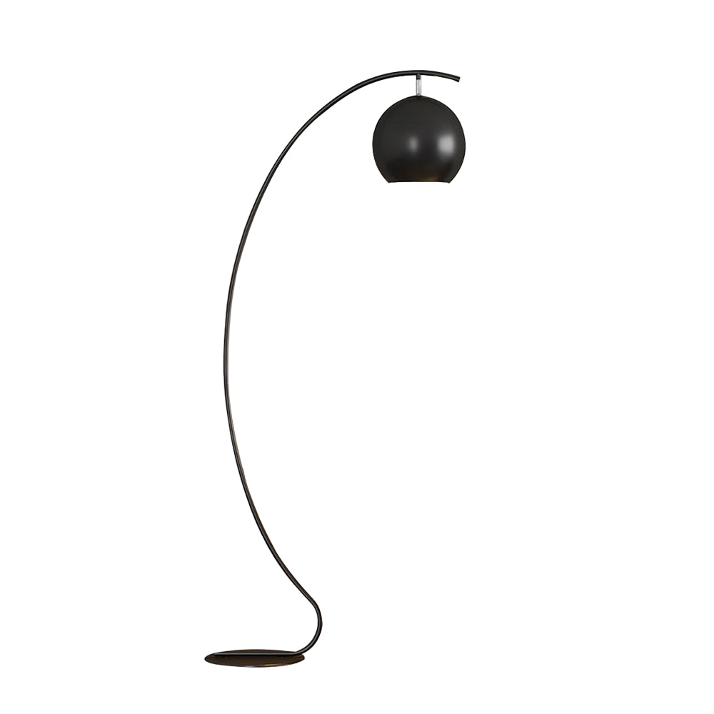 Lampada da terra Torviano – Metallo – Nero – 160 cm – Design moderno per il soggiorno