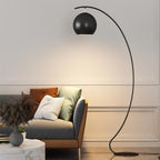Lampada da terra Torviano – Metallo – Nero – 160 cm – Design moderno per il soggiorno