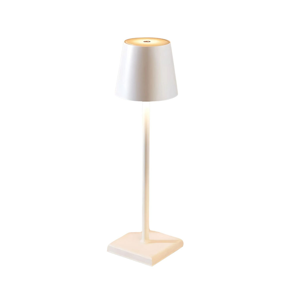 Lampada da tavolo Touchlight – Ferro – Bianco – Lampada da tavolo senza fili con batteria ricaricabile da 5200 mAh – Minimalista e Flessibile
