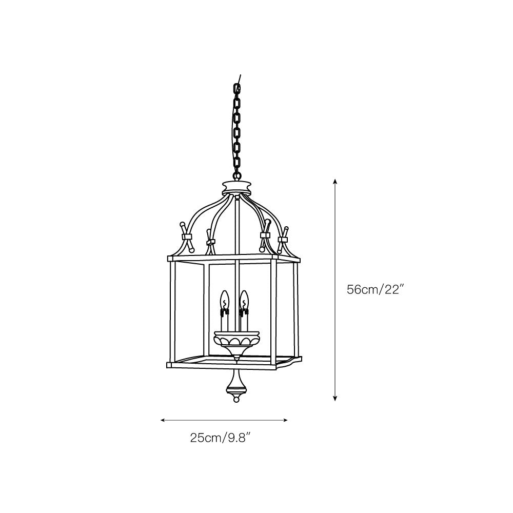 Lampadario Tradizionale a Gabbia per Uccelli