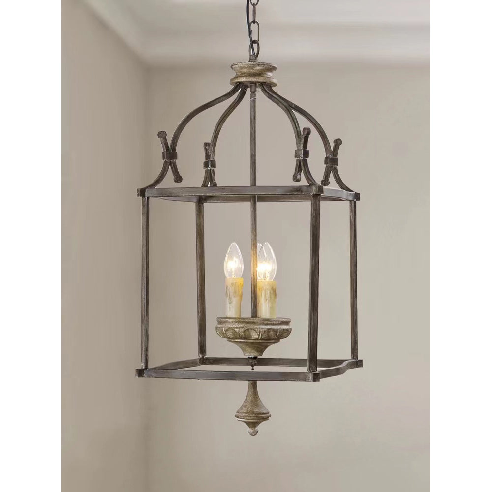 Lampadario Tradizionale a Gabbia per Uccelli