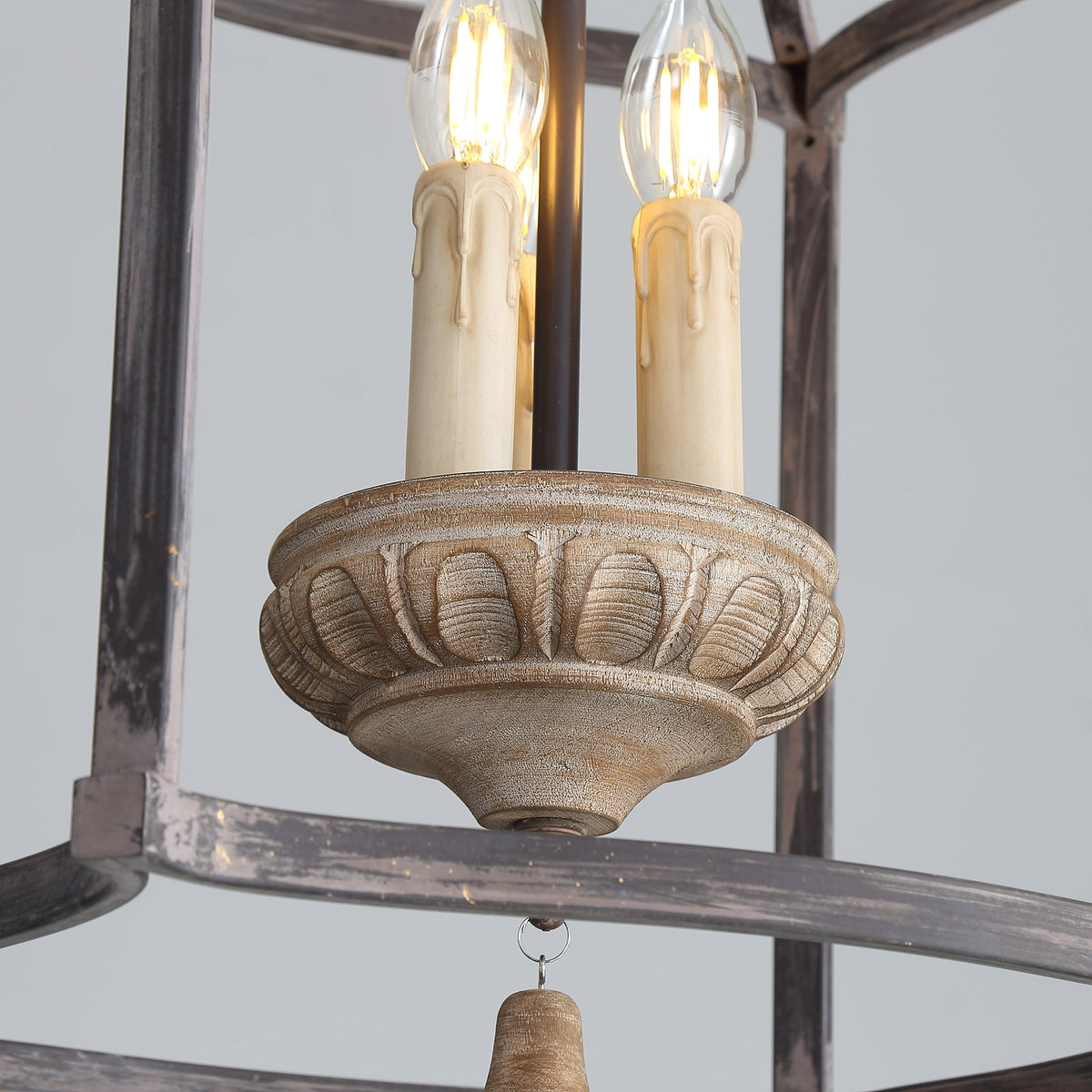 Lampadario Tradizionale a Gabbia per Uccelli