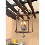 Lampadario Tradizionale a Gabbia per Uccelli