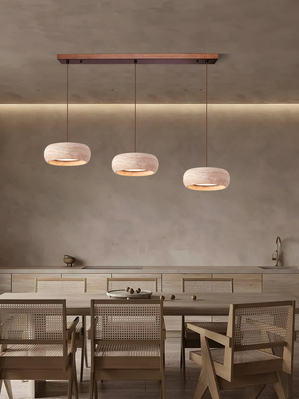 Lampada a sospensione in Travertino Eurvaran