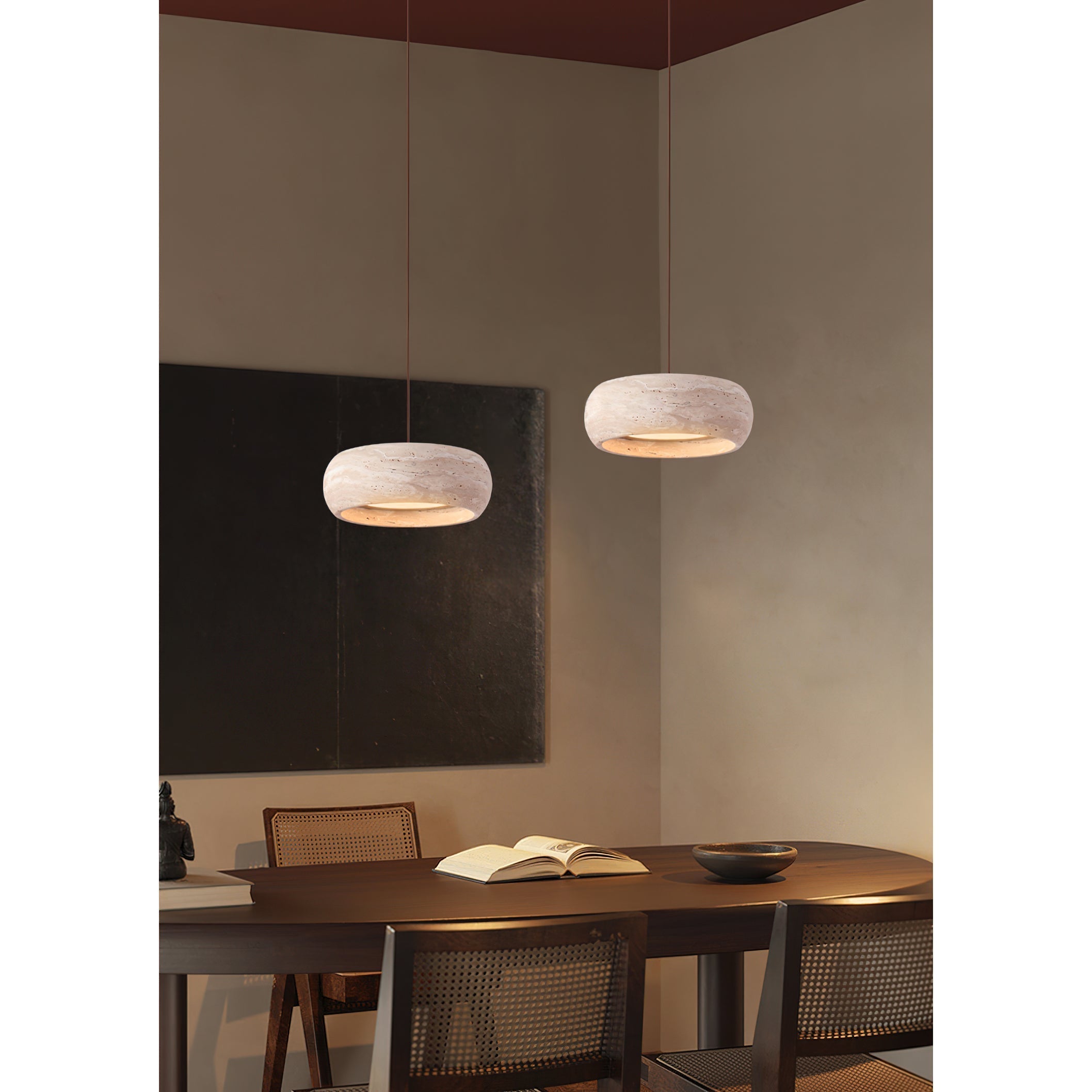 Lampada a sospensione in Travertino Eurvaran
