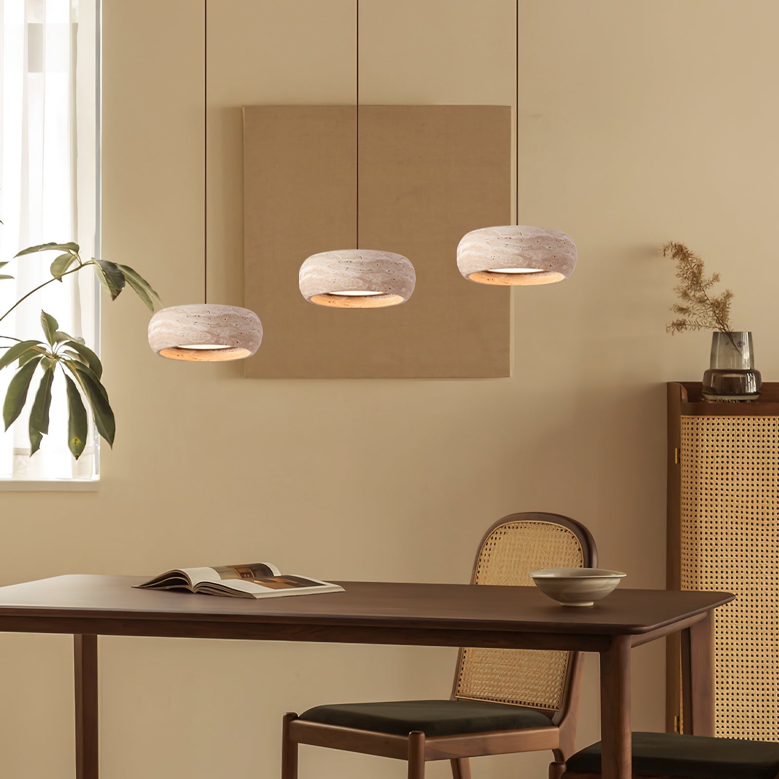 Lampada a sospensione in Travertino Eurvaran