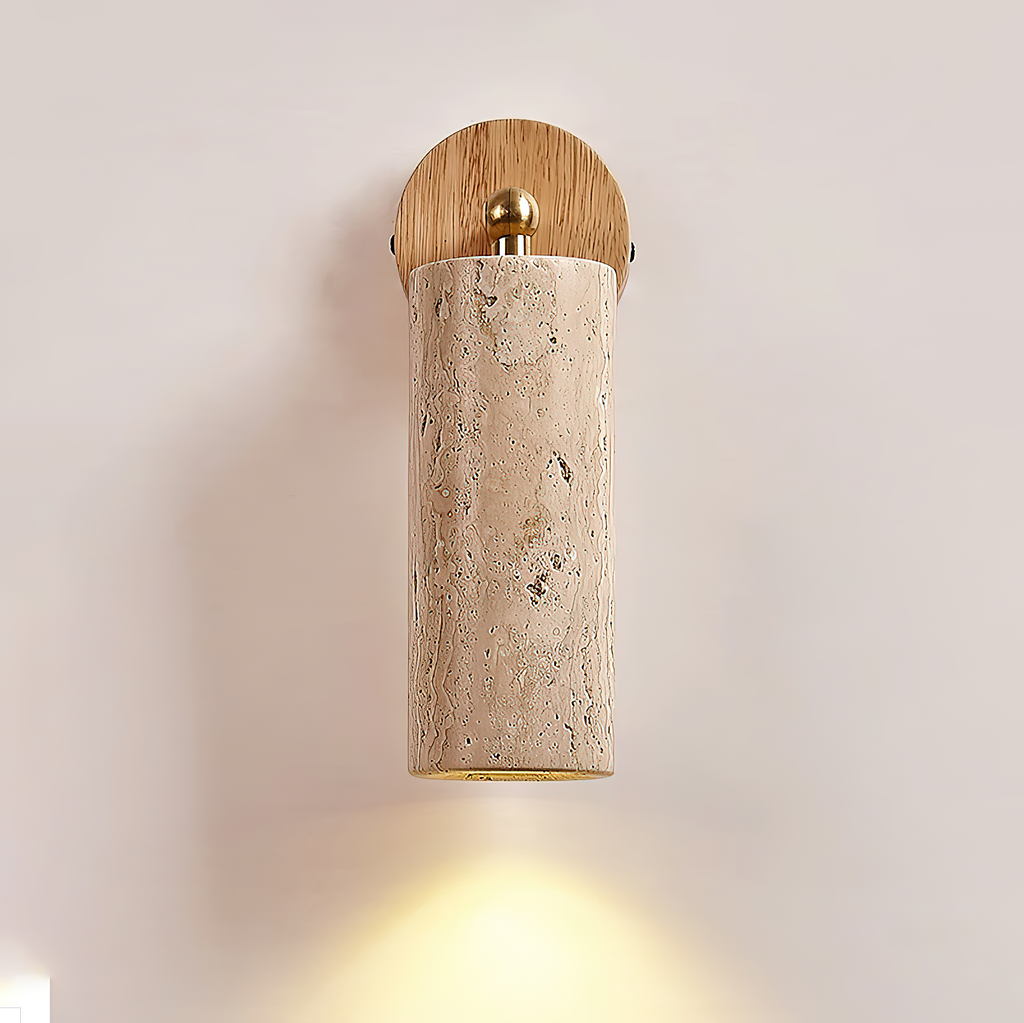 Lampada da Parete in Travertino Mireille