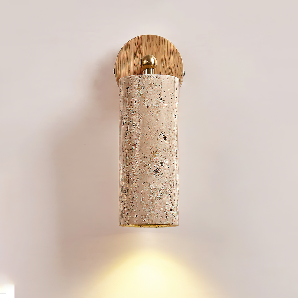 Lampada da Parete in Travertino Mireille