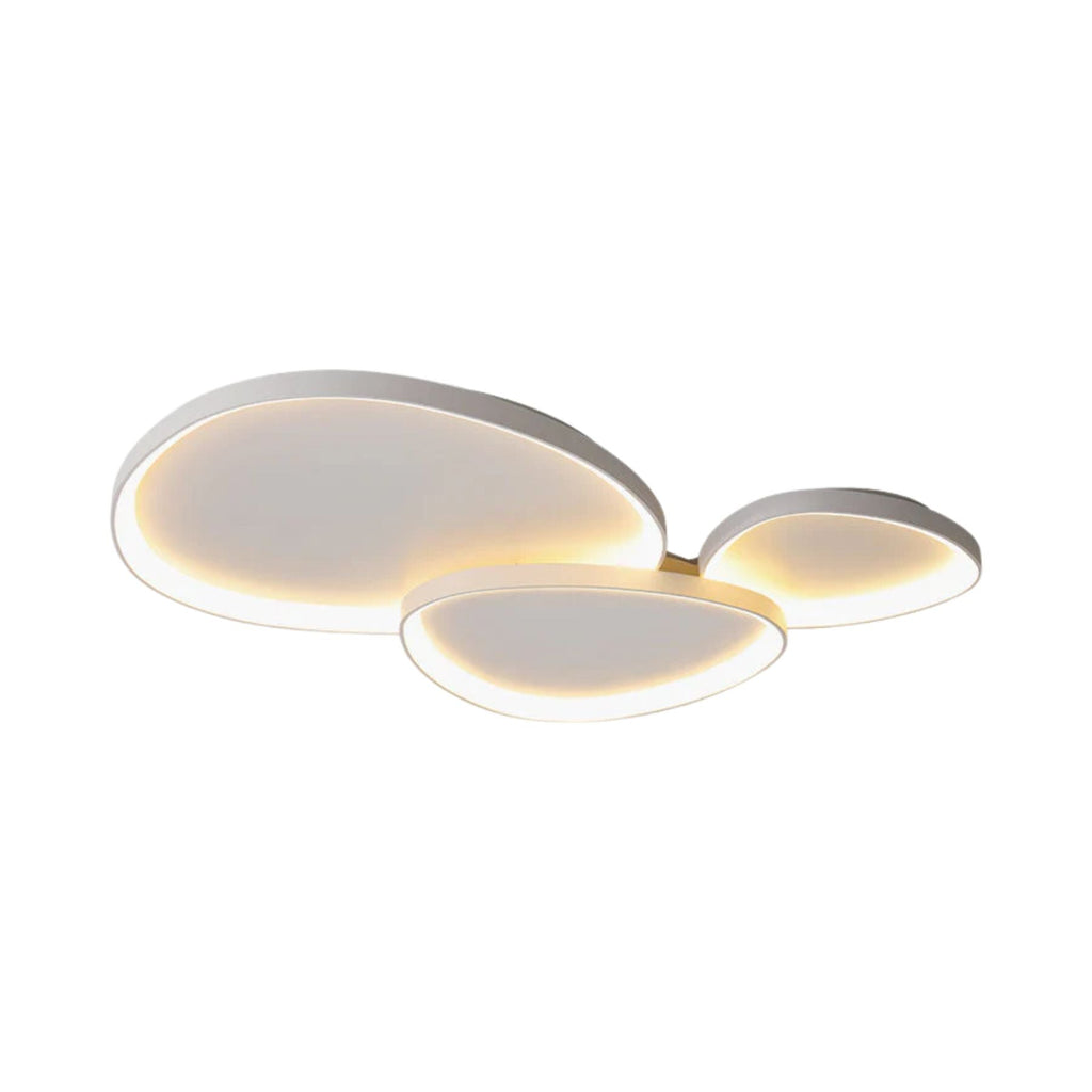 Lampada da soffitto Triclone – Metallo – Bianco – Ø42/Ø60/Ø125 cm – Design Scandinavo Moderno