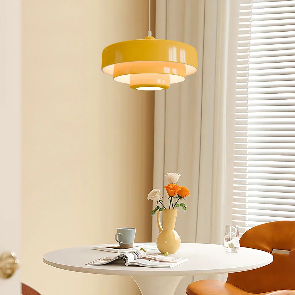 Lampada a sospensione Hind Triple Layer Disc Macaron