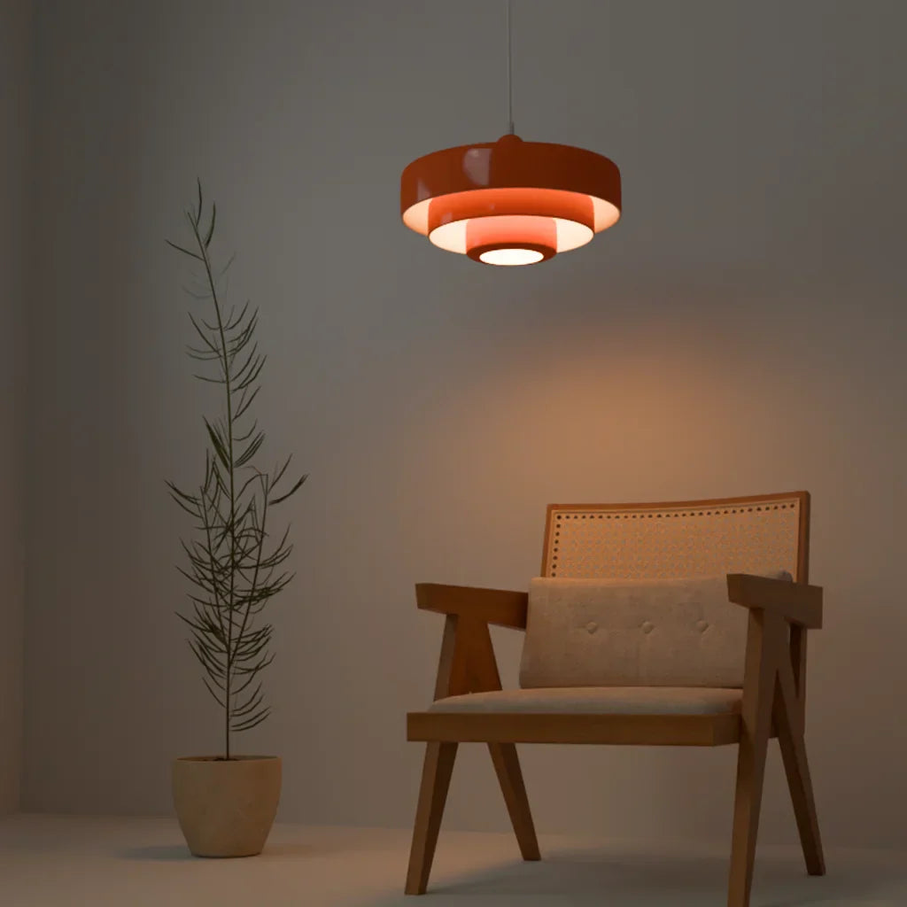 Lampada a sospensione Hind Triple Layer Disc Macaron