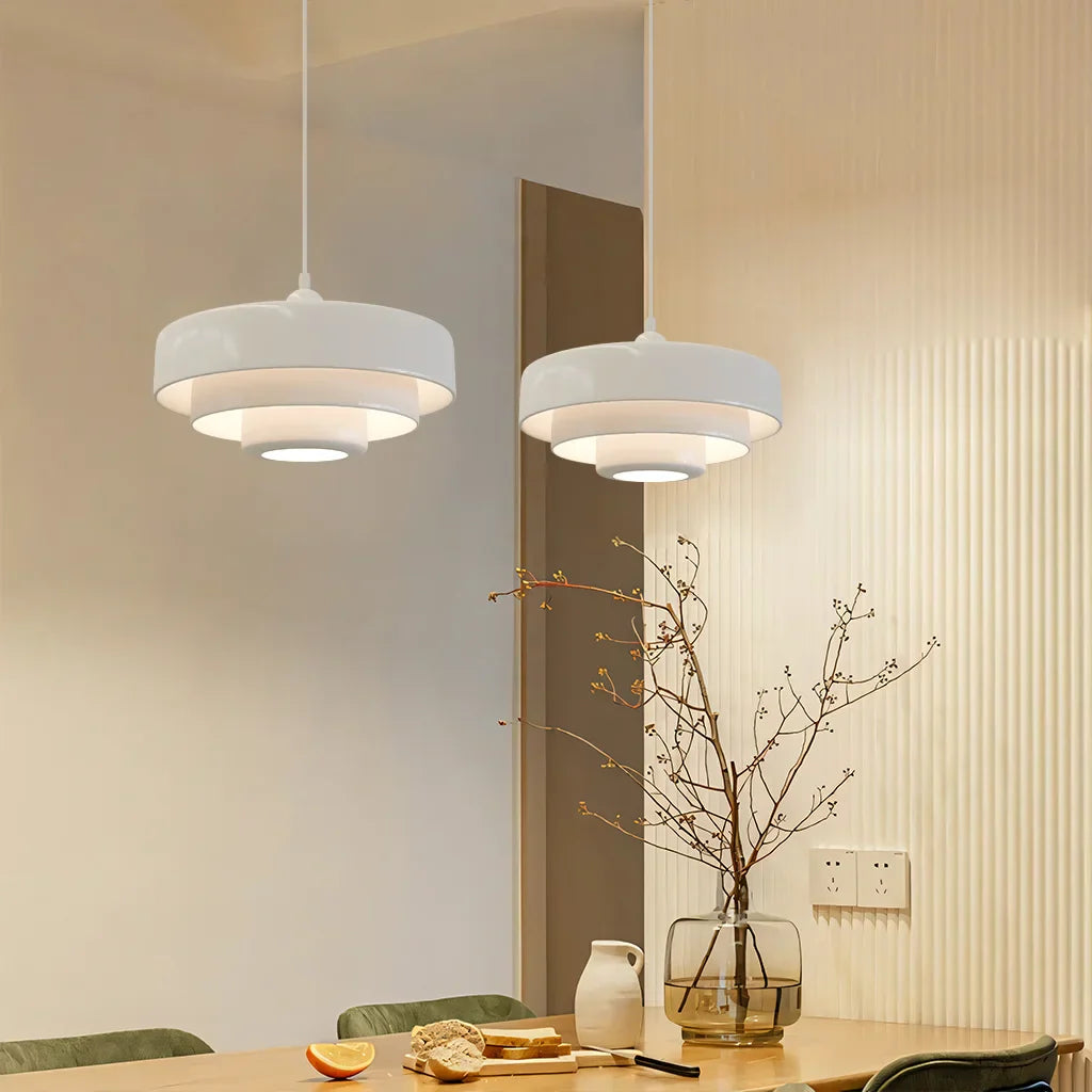Lampada a sospensione Hind Triple Layer Disc Macaron