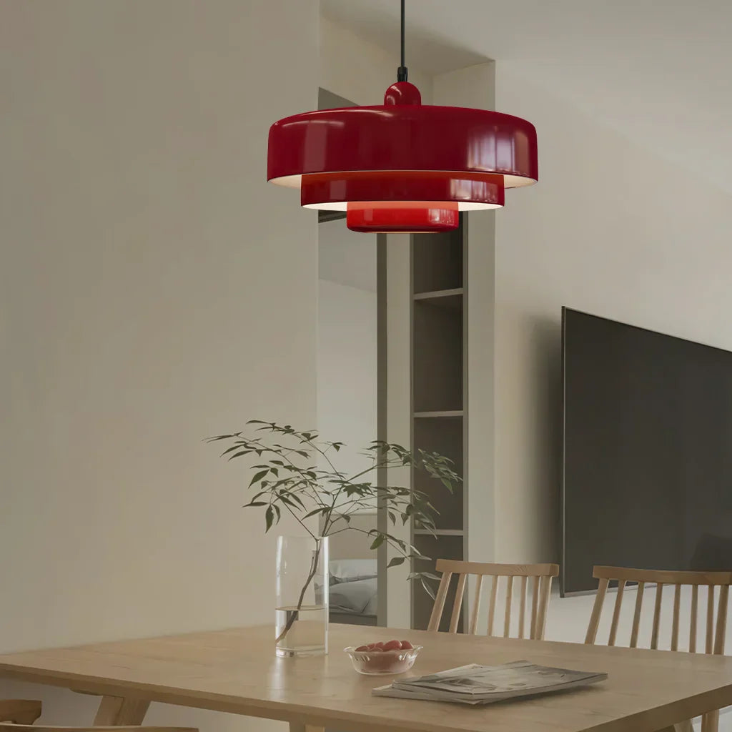 Lampada a sospensione Hind Triple Layer Disc Macaron