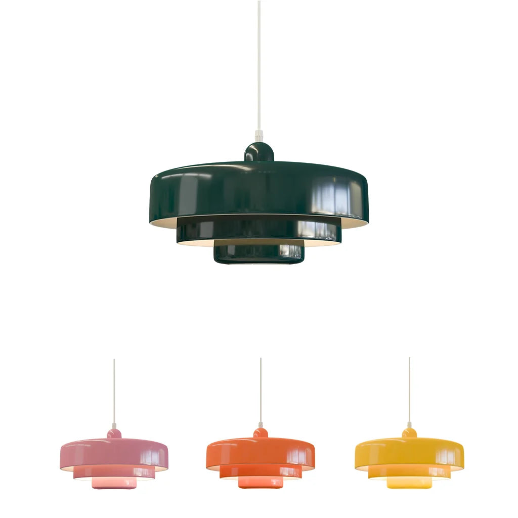 Lampada a sospensione Hind Triple Layer Disc Macaron