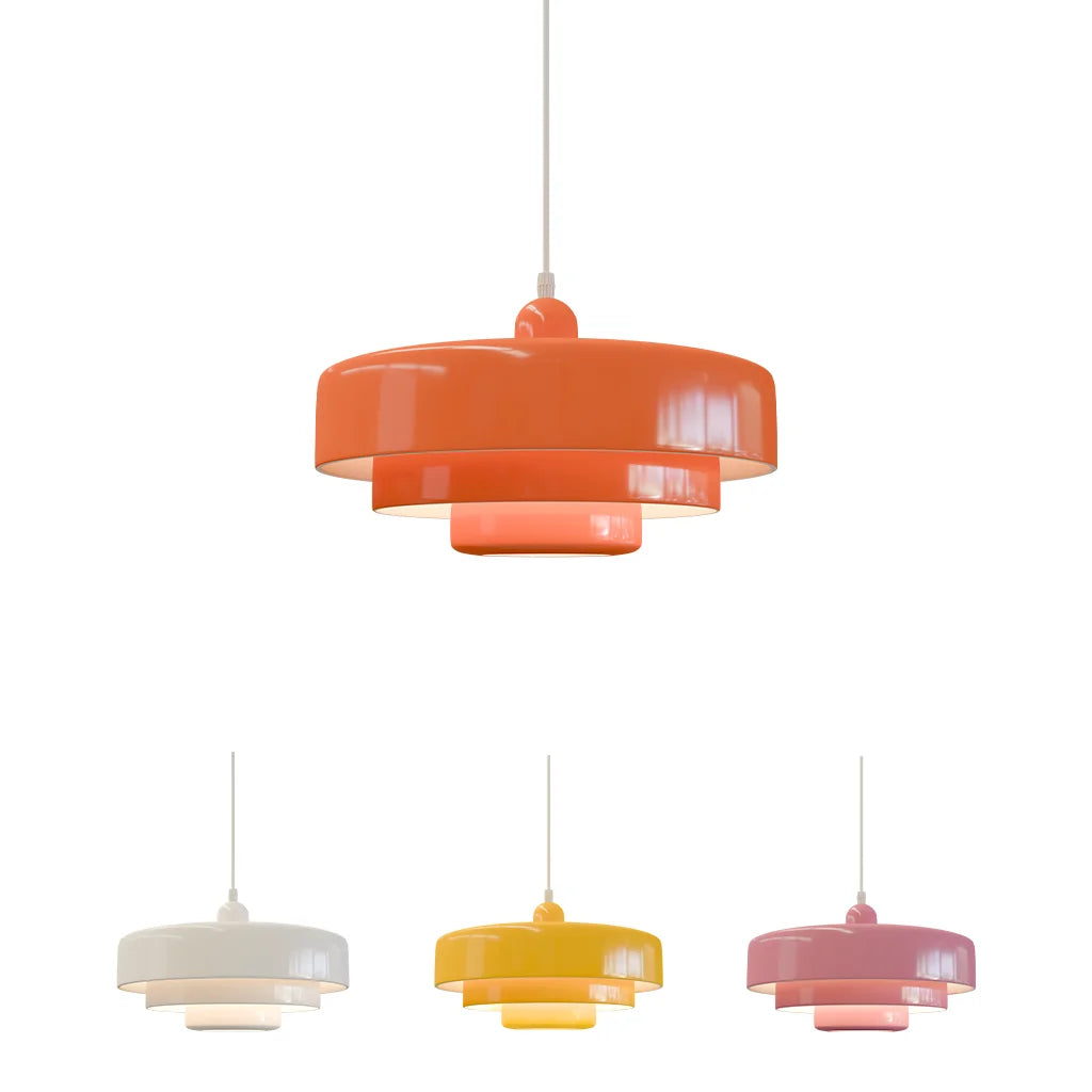 Lampada a sospensione Hind Triple Layer Disc Macaron