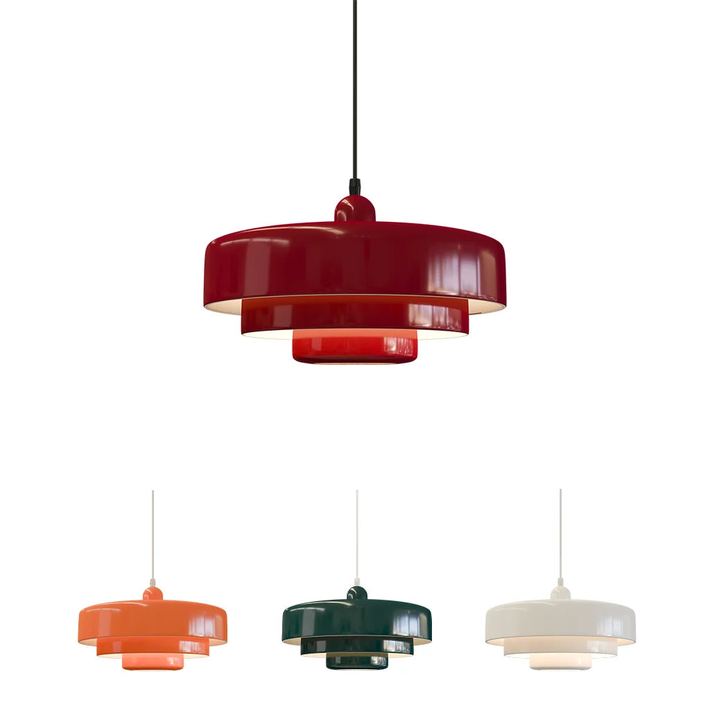 Lampada a sospensione Hind Triple Layer Disc Macaron