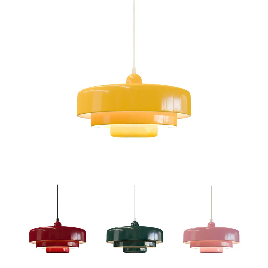 Lampada a sospensione Hind Triple Layer Disc Macaron